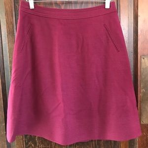 J.Crew skirt pink 8 wool a-line medium business
